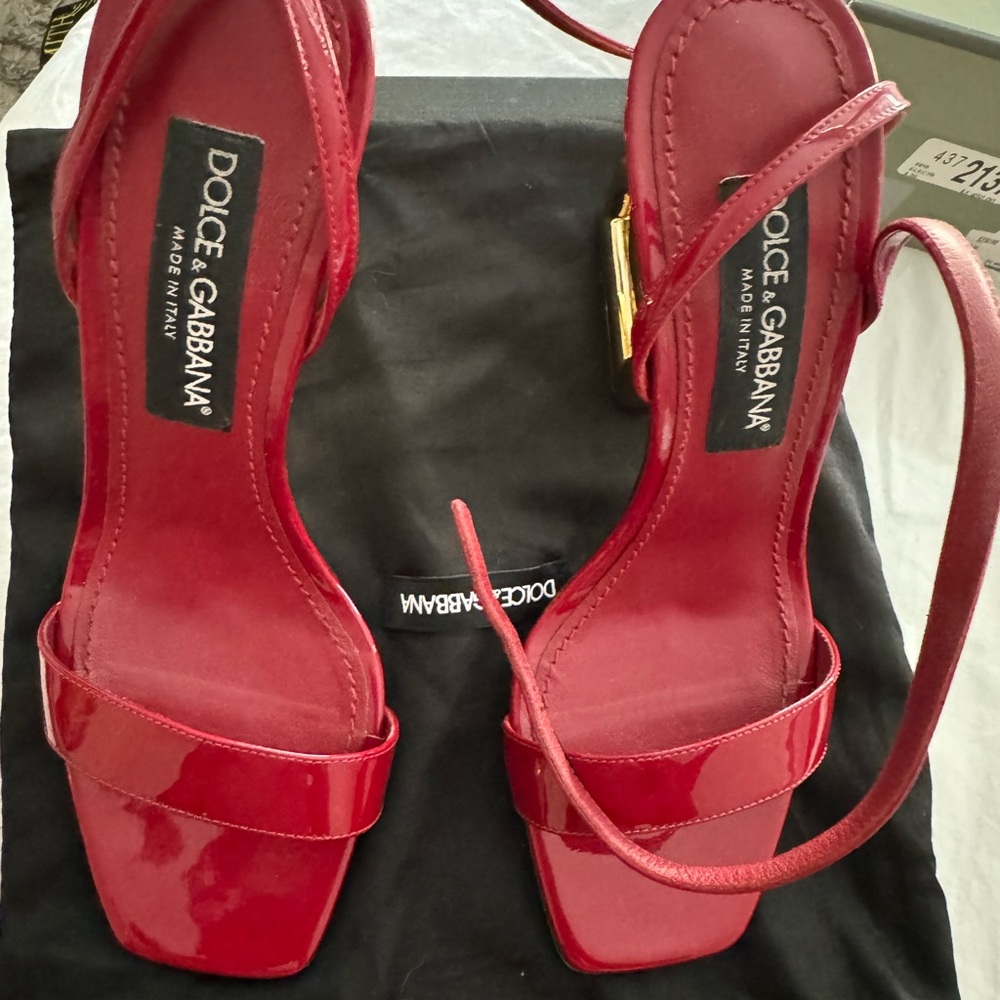 Dolce & Gabbana Women's Red Strappy Heels